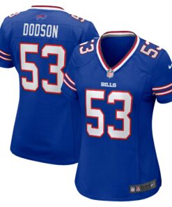 Women's Buffalo Bills Tyrel Dodson Royal Game Jersey JS1914 nicesnker