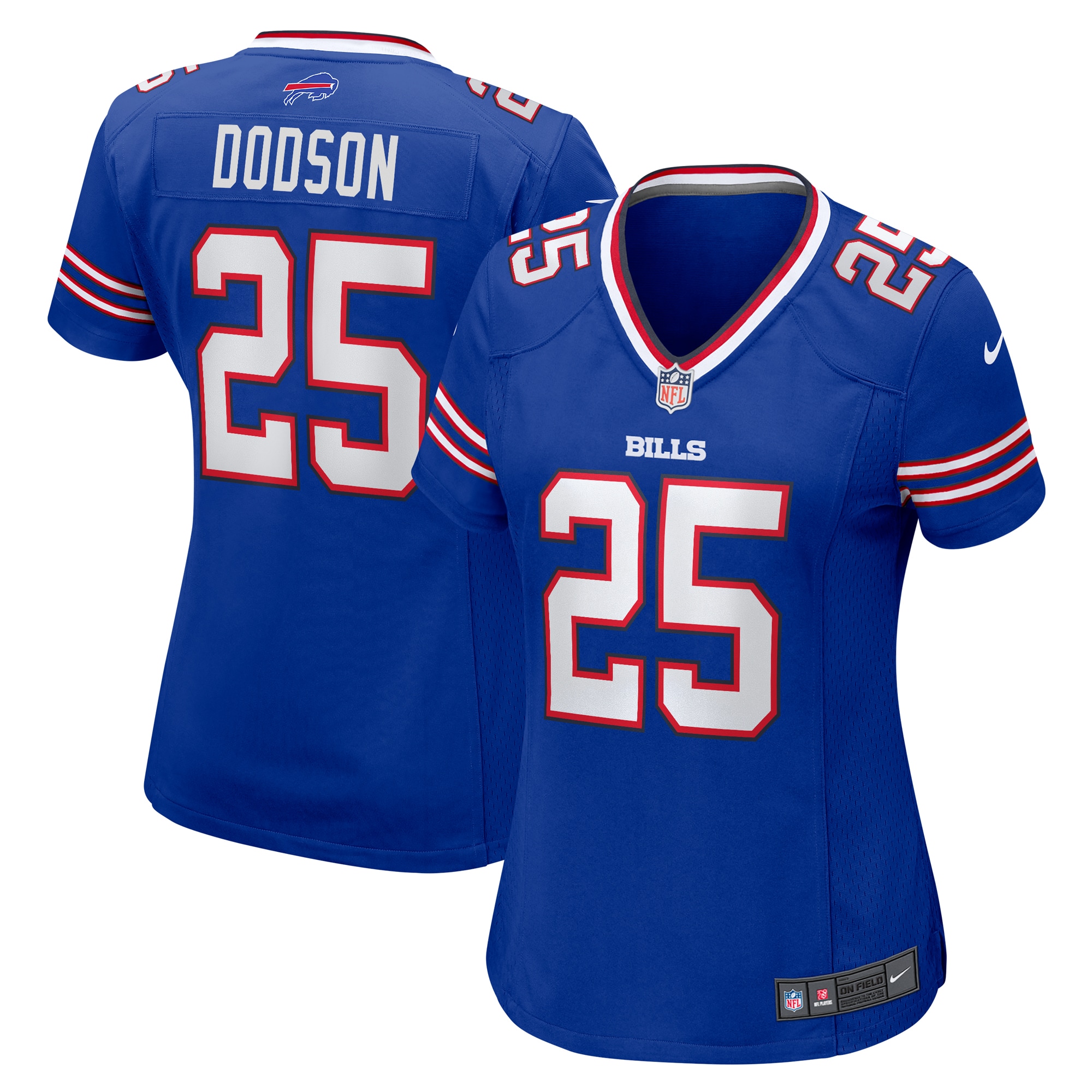 Women's Buffalo Bills Tyrel Dodson Royal Team Game Jersey JS1984 nicesnker