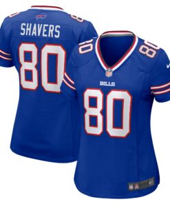 Women's Buffalo Bills Tyrell Shavers Royal Team Game Jersey JS2446 nicesnker