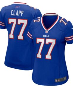 Women's Buffalo Bills Will Clapp Royal Team Game Jersey JS9736 nicesnker
