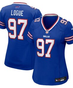 Women's Buffalo Bills Zion Logue Royal Team Game Jersey JS9840 nicesnker