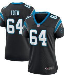 Women's Carolina Panthers Brett Toth Black Game Jersey JS6557 nicesnker