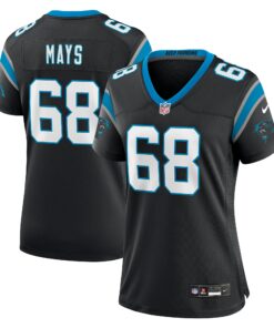 Women's Carolina Panthers Cade Mays Black Team Game Jersey JS9254 nicesnker