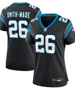 Women's Carolina Panthers Chau Smith-Wade Black Game Jersey JS3676 nicesnker