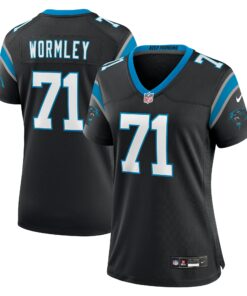 Women's Carolina Panthers Chris Wormley Black Game Jersey JS3024 nicesnker