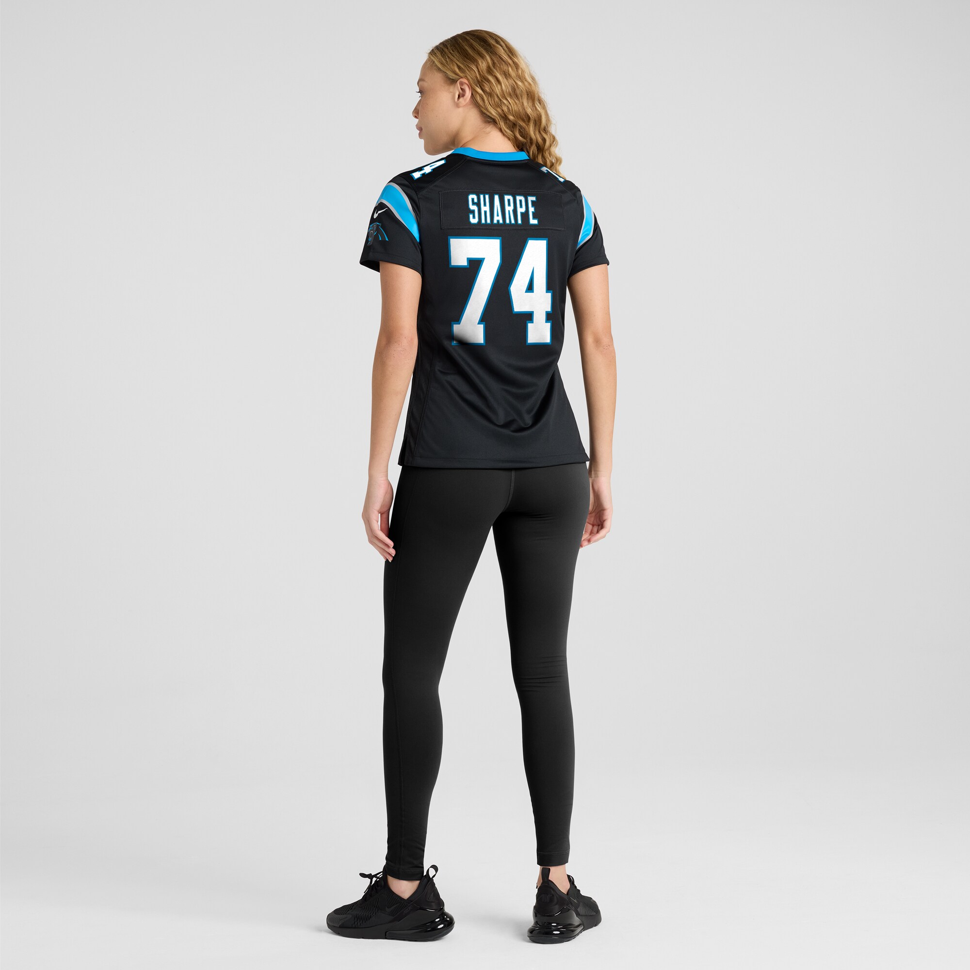 Women's Carolina Panthers David Sharpe Black Team Game Jersey JS8741 nicesnker - Image 5
