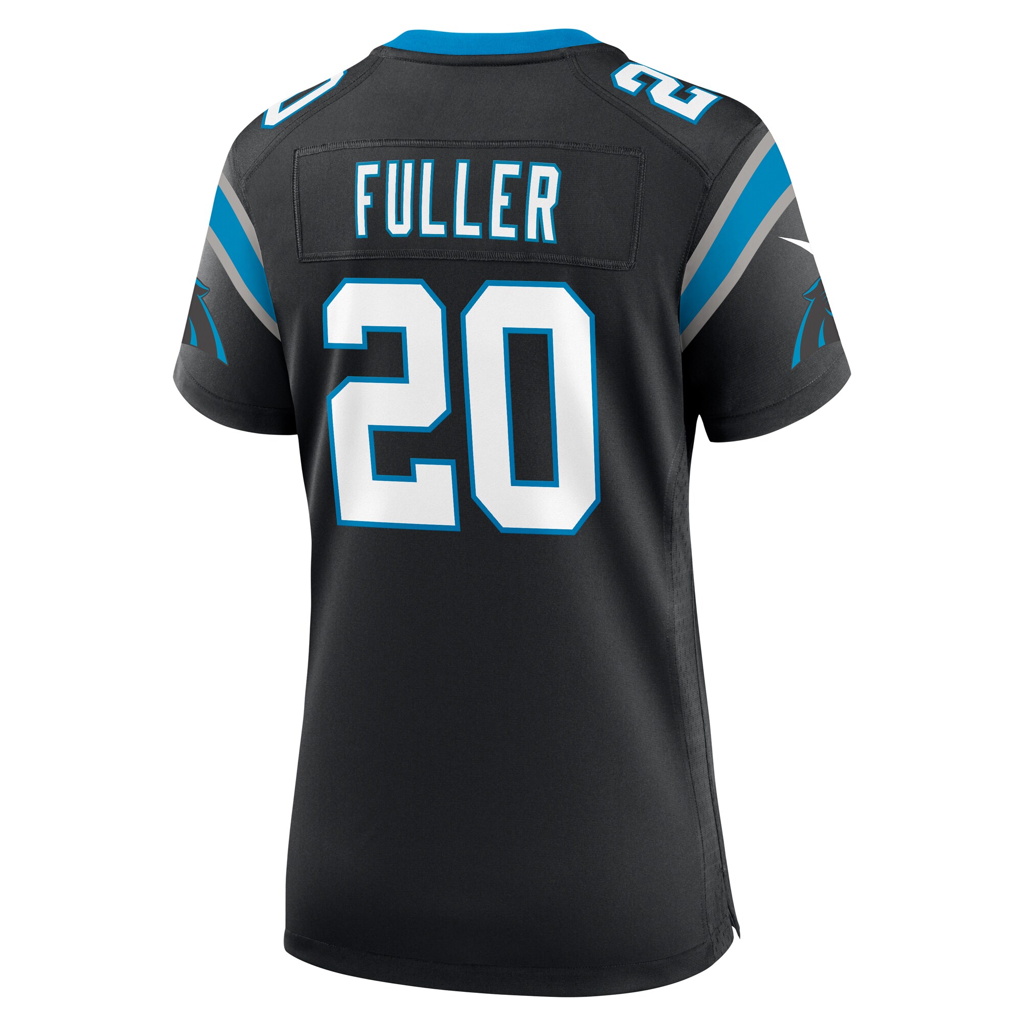 Women's Carolina Panthers Fuller Black Game Jersey JS5013 nicesnker - Image 3