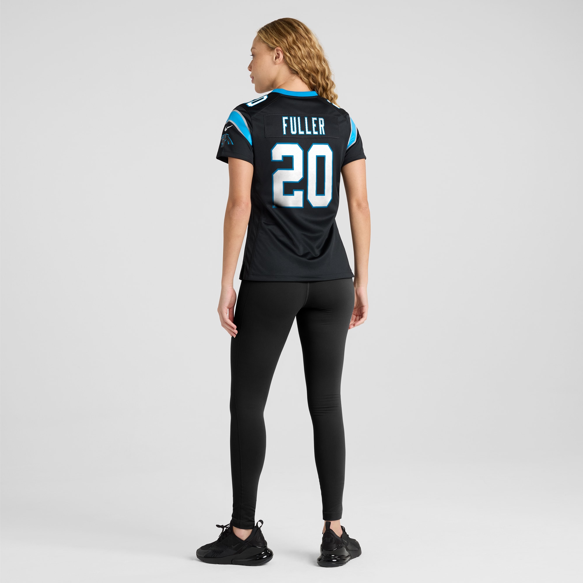 Women's Carolina Panthers Fuller Black Game Jersey JS5013 nicesnker - Image 5