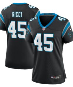 Women's Carolina Panthers Giovanni Ricci Black Team Game Jersey JS1632 nicesnker