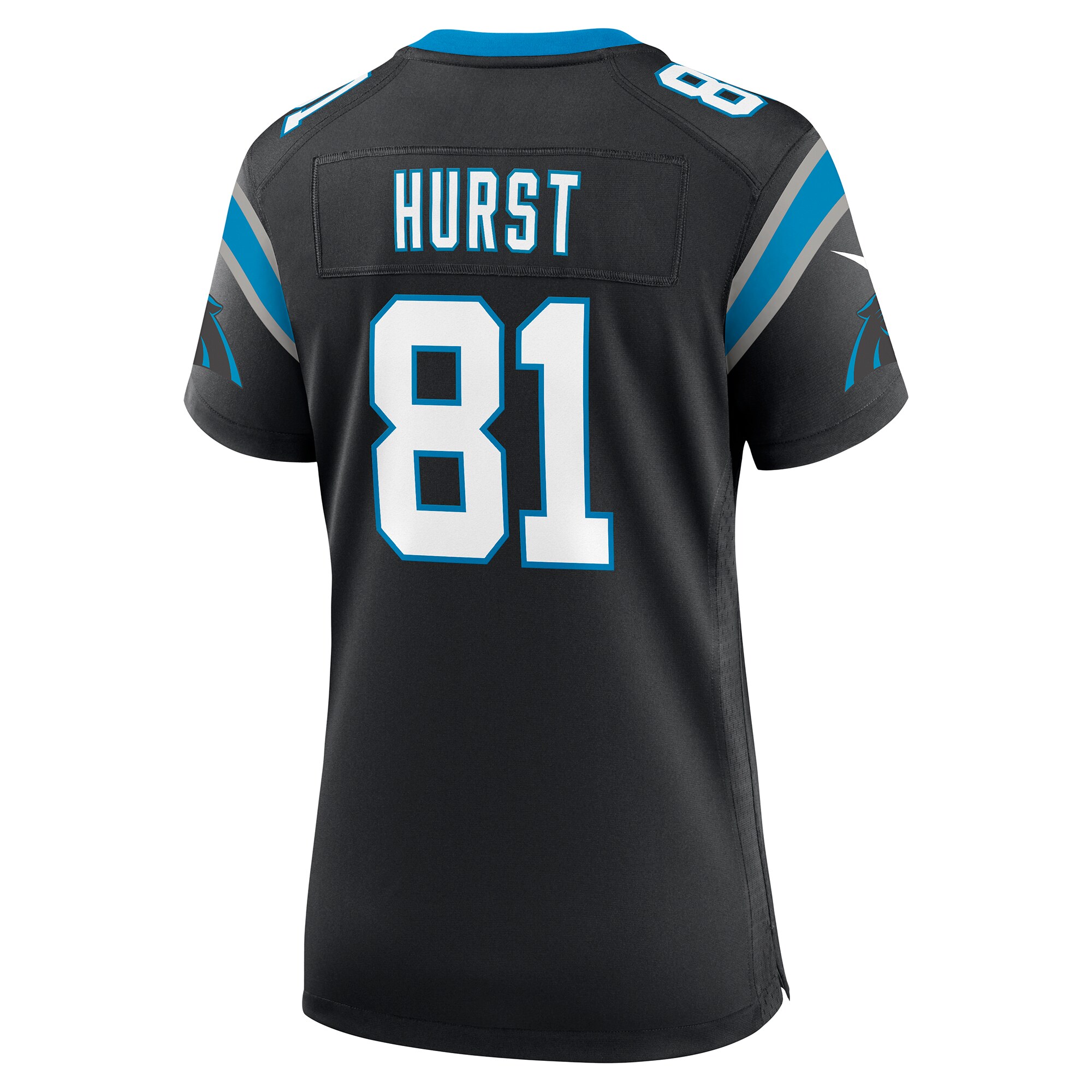 Women's Carolina Panthers Hayden Hurst Black Game Player Jersey JS1145 nicesnker - Image 3