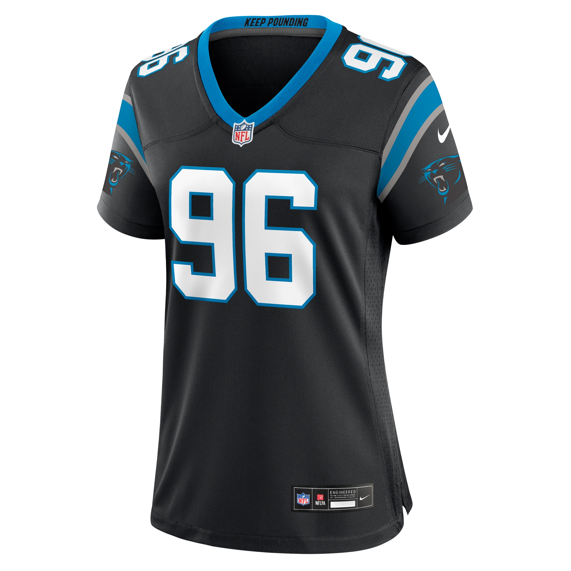 Women's Carolina Panthers Jaden Crumedy Black Game Jersey JS8753 nicesnker - Image 2