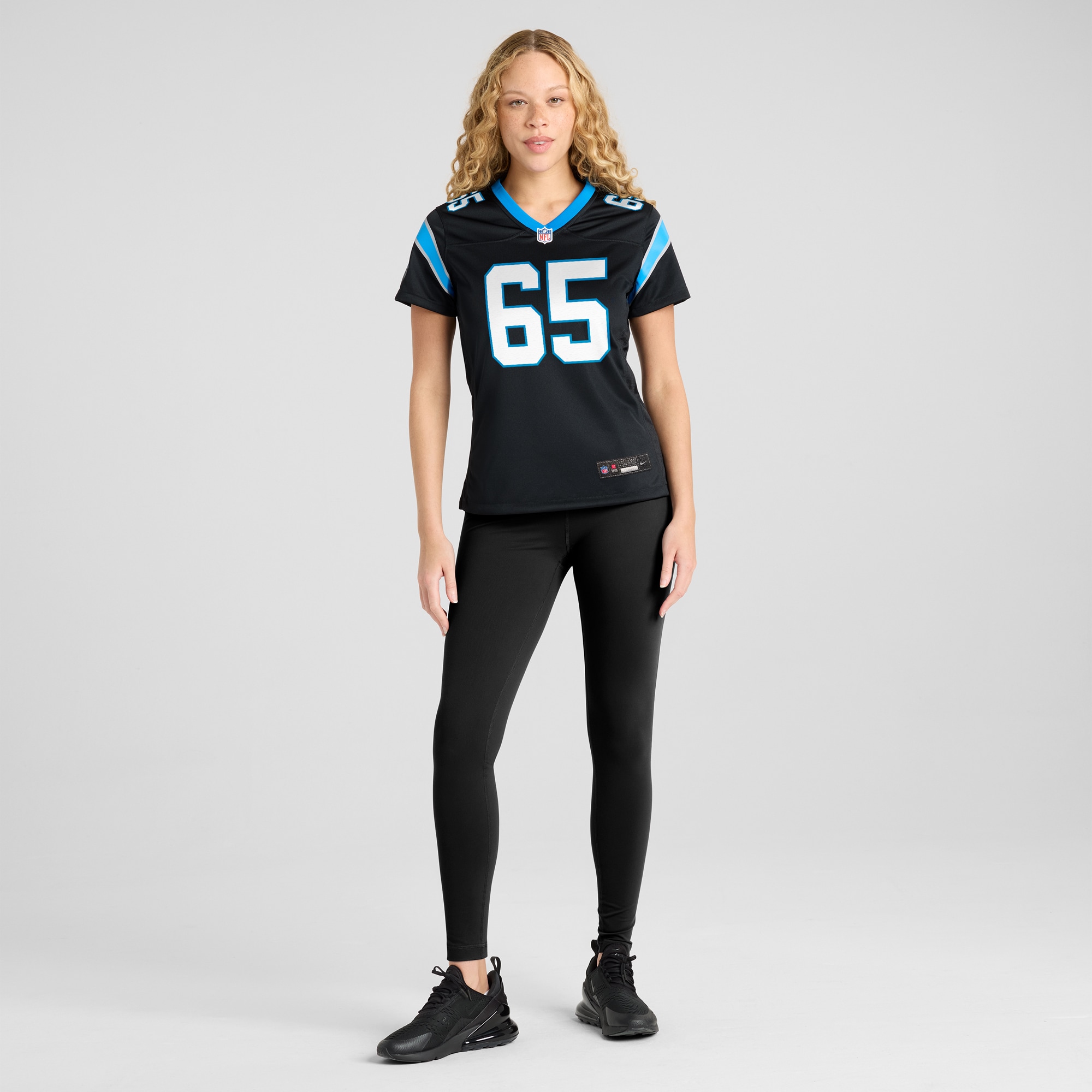 Women's Carolina Panthers J.D. DiRenzo Black Game Jersey JS4050 nicesnker - Image 4