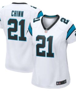 Women's Carolina Panthers Jeremy Chinn White Game Jersey JS5271 nicesnker