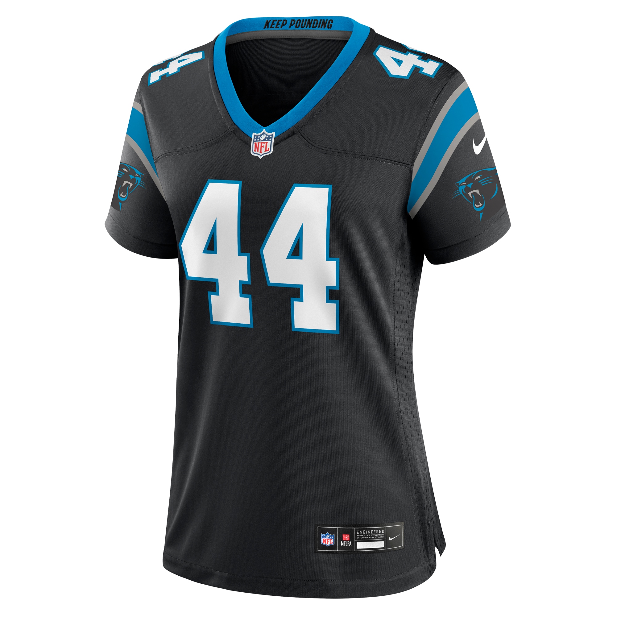 Women's Carolina Panthers J.J. Jansen Black Team Game Jersey JS7287 nicesnker - Image 2