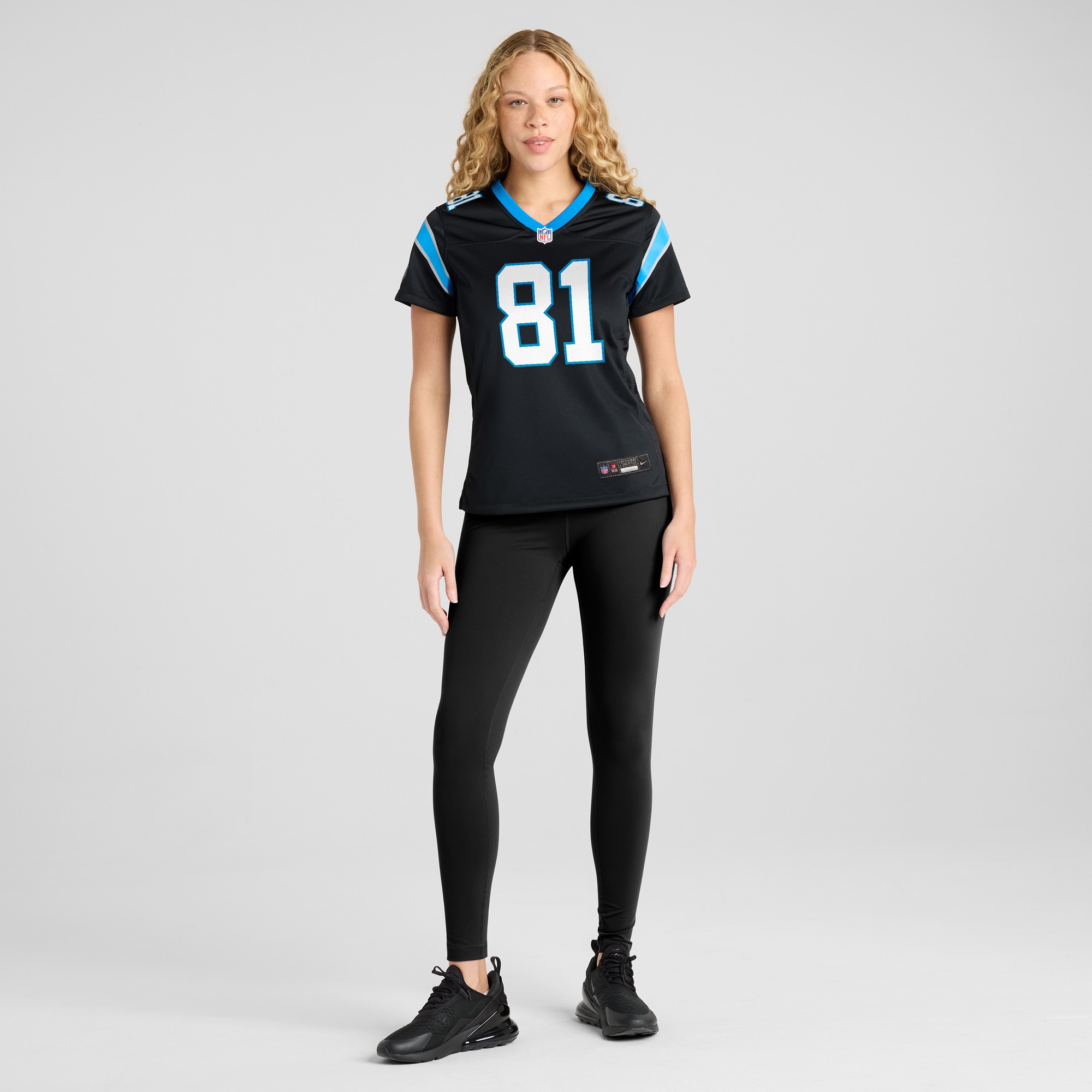 Women's Carolina Panthers Matthews Black Game Jersey JS6936 nicesnker - Image 4
