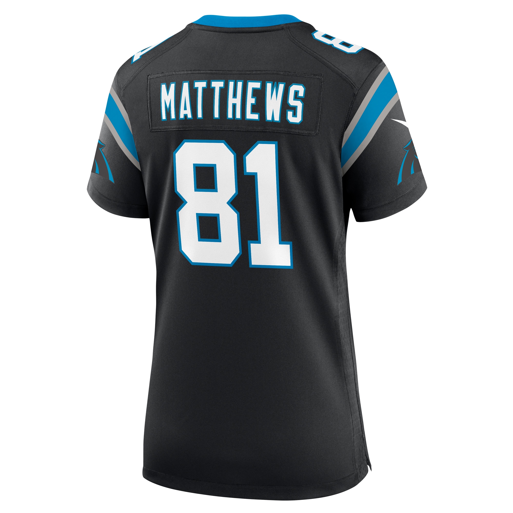 Women's Carolina Panthers Matthews Black Game Jersey JS6936 nicesnker - Image 3