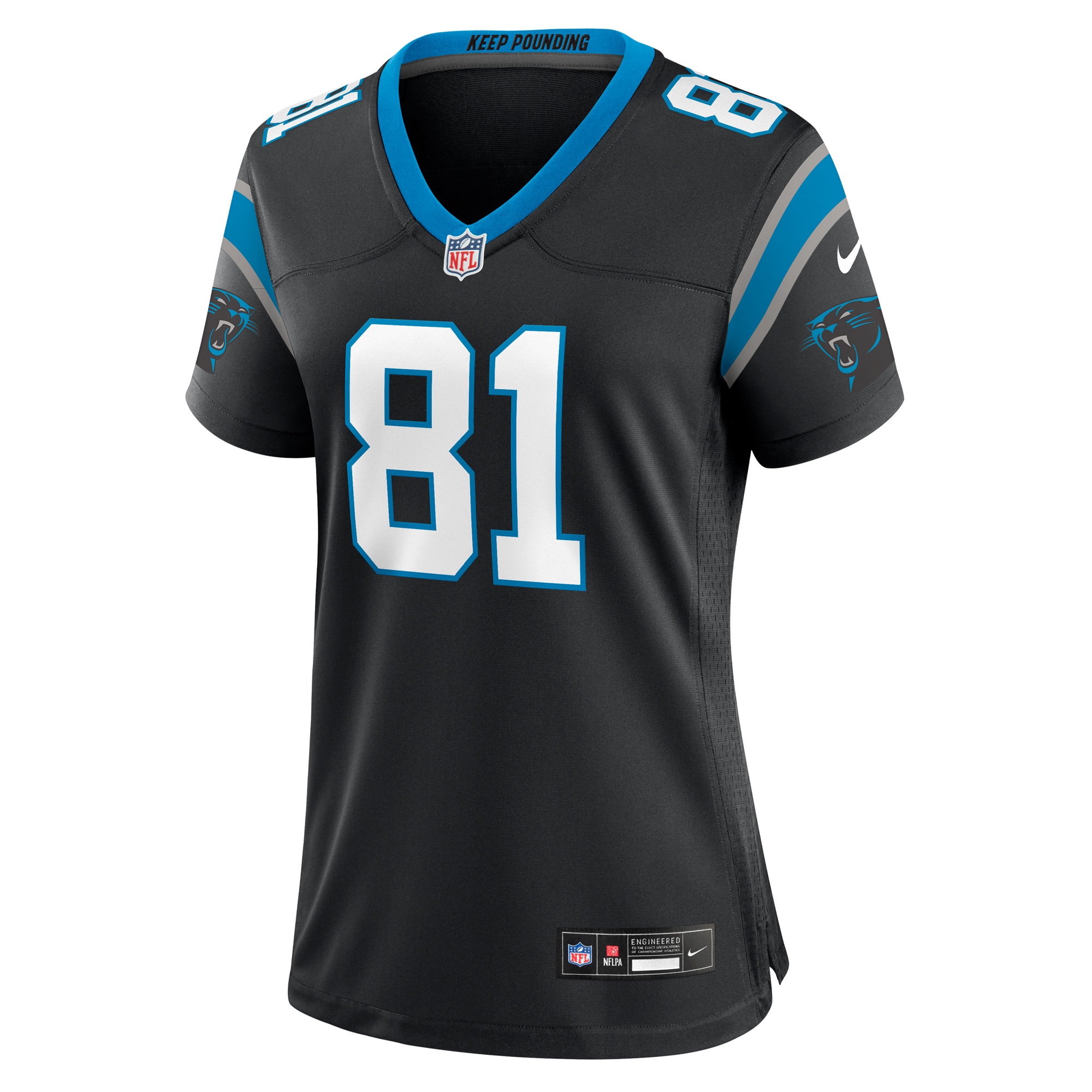 Women's Carolina Panthers Matthews Black Game Jersey JS6936 nicesnker - Image 2