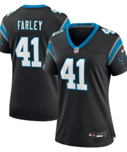 Women's Carolina Panthers Matthias Farley Black Game Jersey JS5246 nicesnker