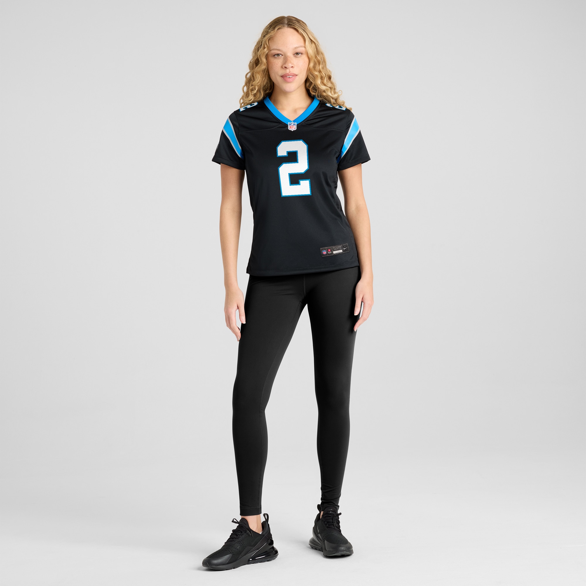 Women's Carolina Panthers Mike Jackson Black Game Jersey JS5777 nicesnker - Image 4