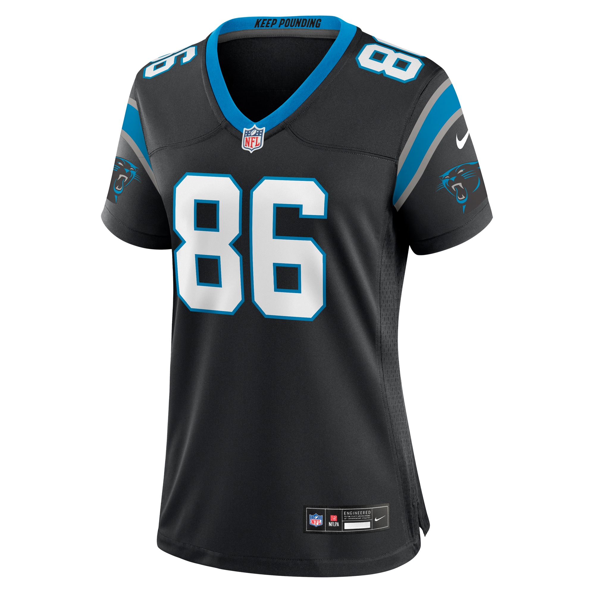 Women's Carolina Panthers Mike Strachan Black Game Jersey JS4663 nicesnker - Image 2