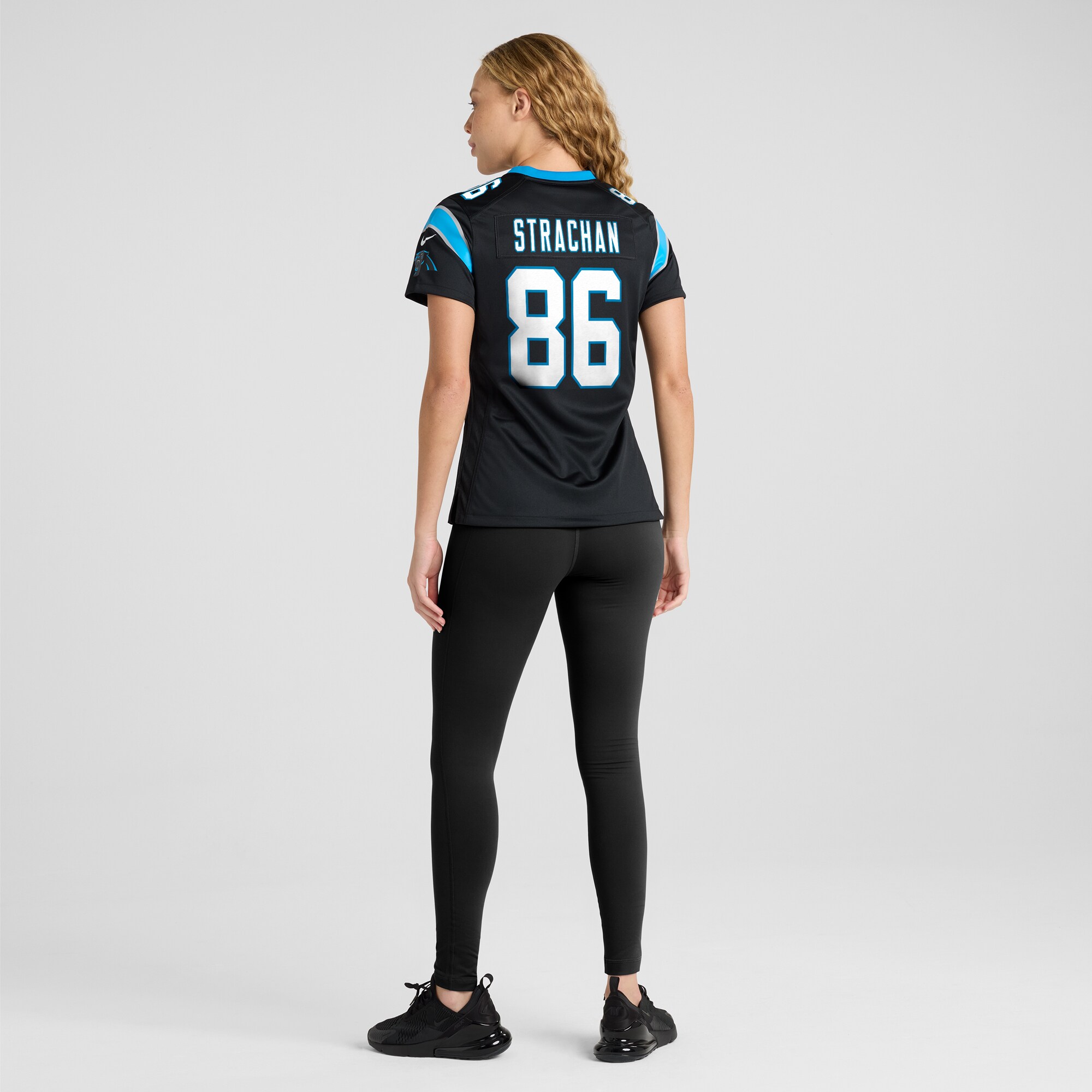 Women's Carolina Panthers Mike Strachan Black Game Jersey JS4663 nicesnker - Image 5