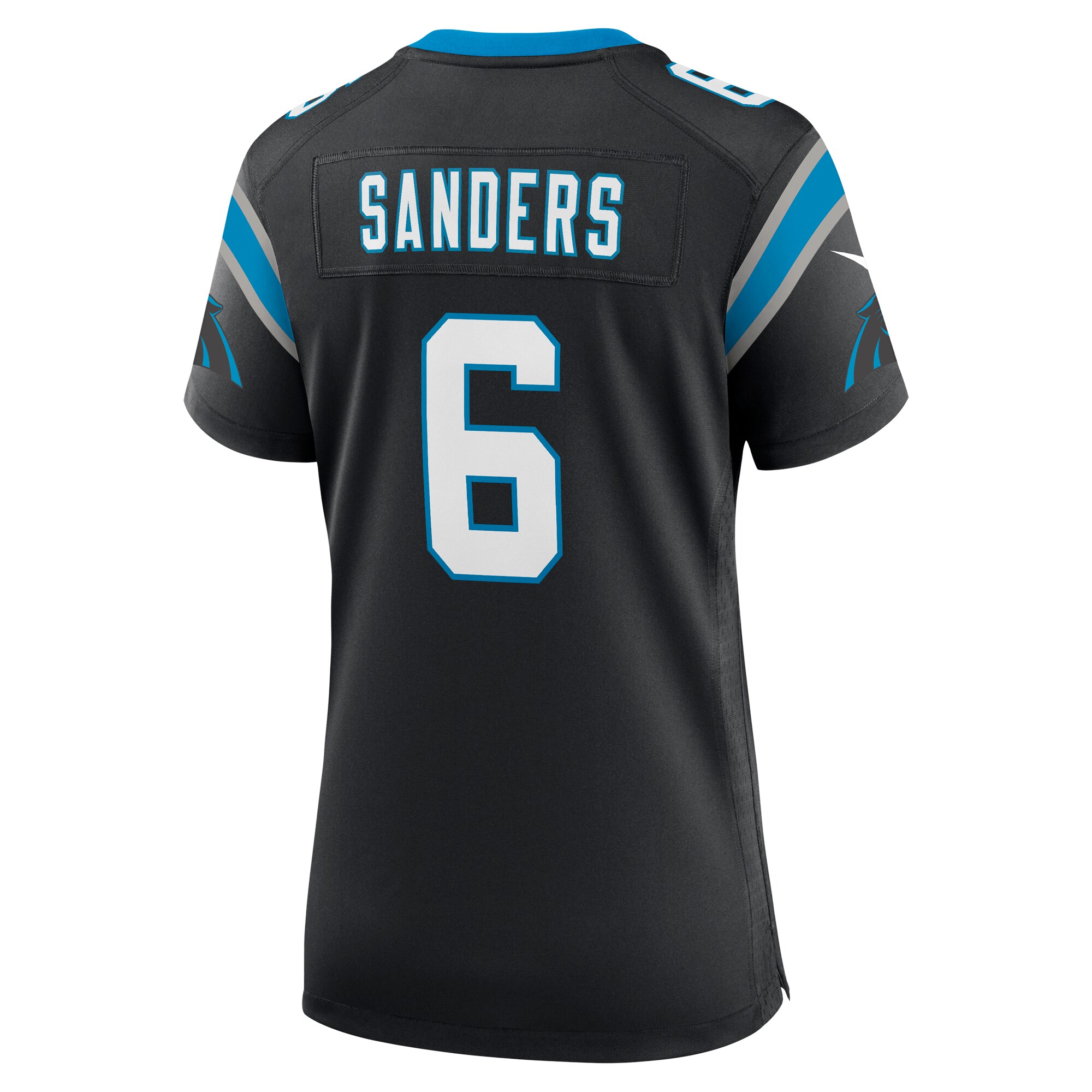 Women's Carolina Panthers Miles Sanders Black Team Game Jersey JS2822 nicesnker - Image 3