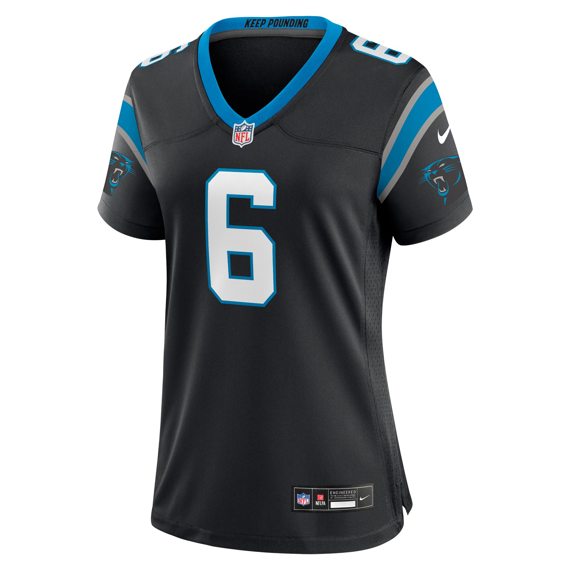 Women's Carolina Panthers Miles Sanders Black Women's All Player Jersey JS7250 nicesnker - Image 2