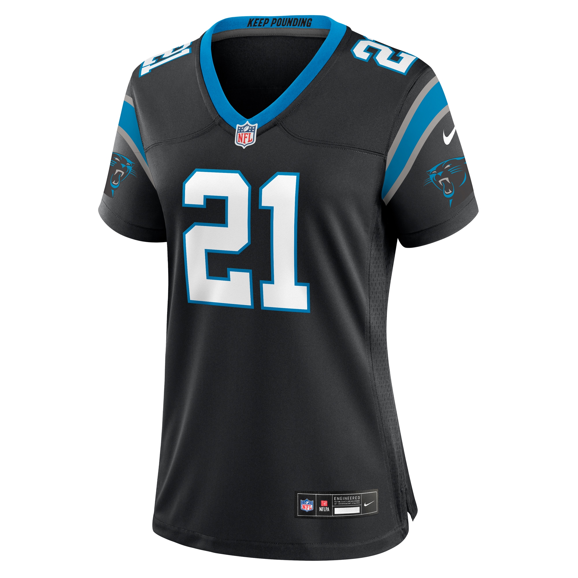 Women's Carolina Panthers Nick Scott Black Game Jersey JS2597 nicesnker - Image 2