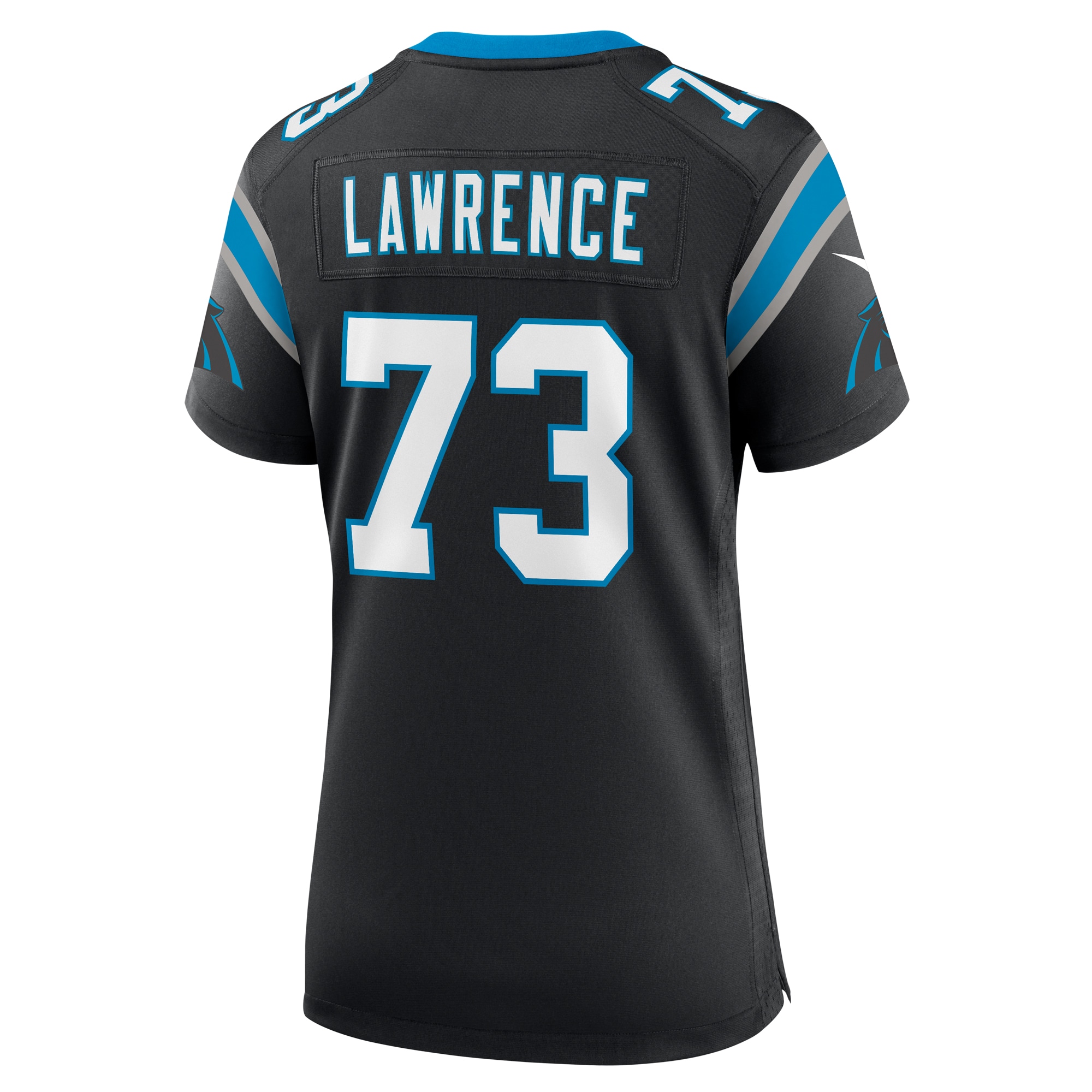 Women's Carolina Panthers Rashard Lawrence Black Game Jersey JS5302 nicesnker - Image 3