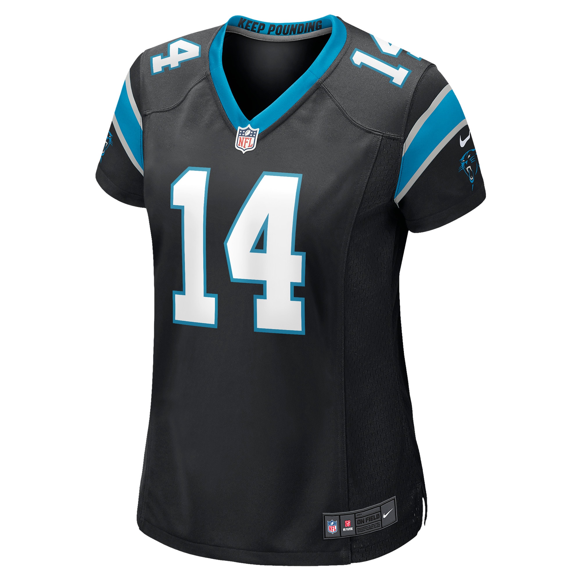 Women's Carolina Panthers Sam Darnold Black Game Jersey JS9299 nicesnker - Image 2
