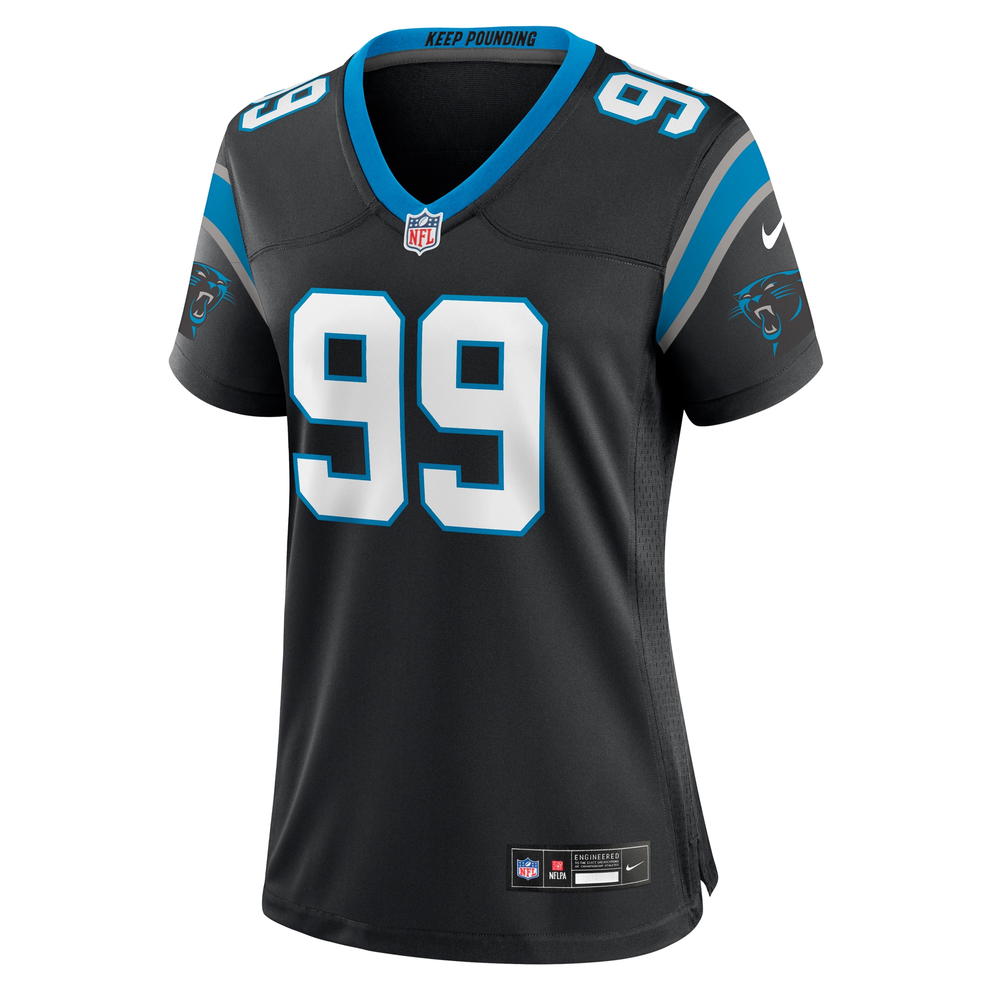 Women's Carolina Panthers Shy Tuttle Black Game Player Jersey JS3650 nicesnker - Image 2