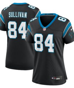 Women's Carolina Panthers Stephen Sullivan Black Team Game Jersey JS5702 nicesnker