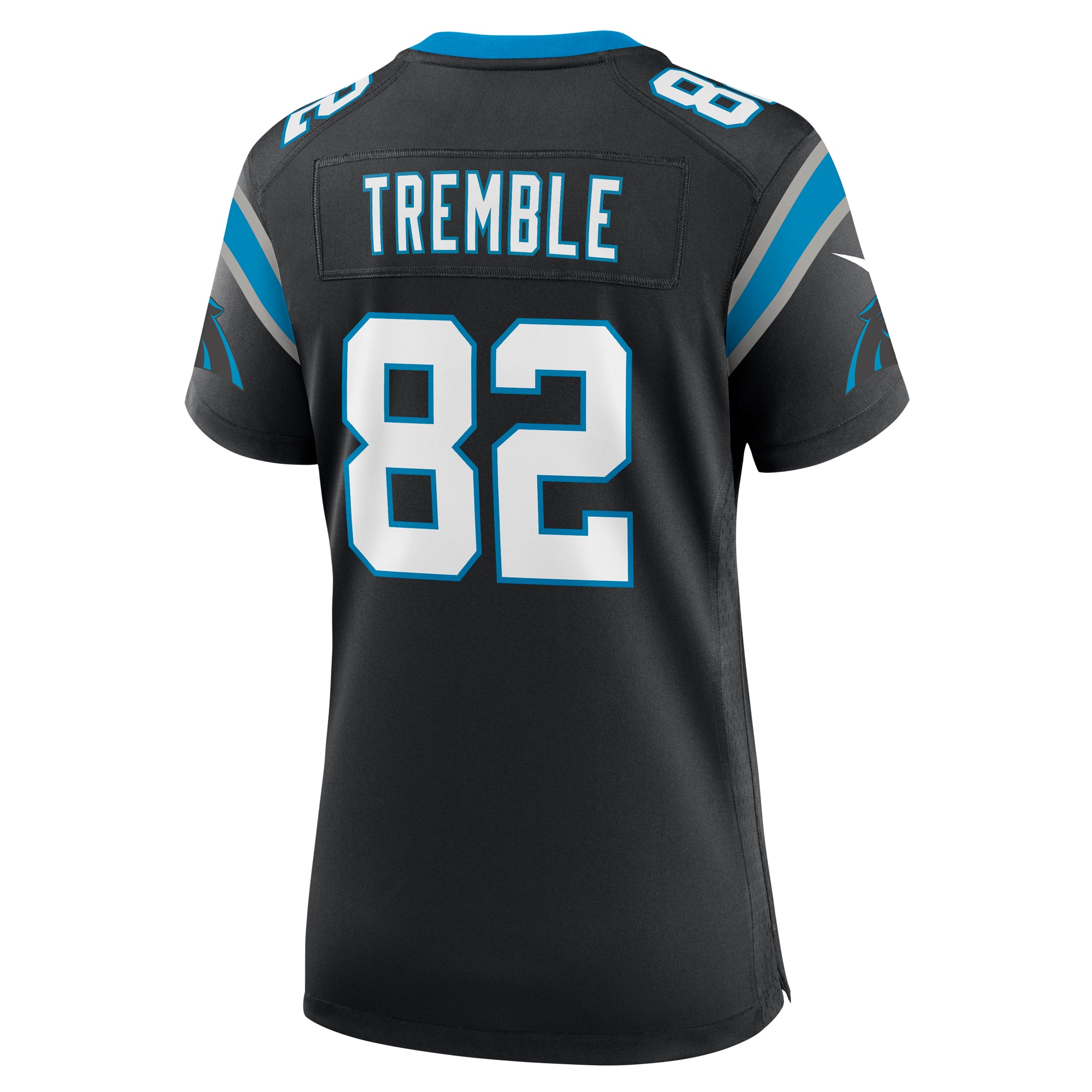 Women's Carolina Panthers Tommy Tremble Black Team Game Jersey JS4751 nicesnker - Image 3