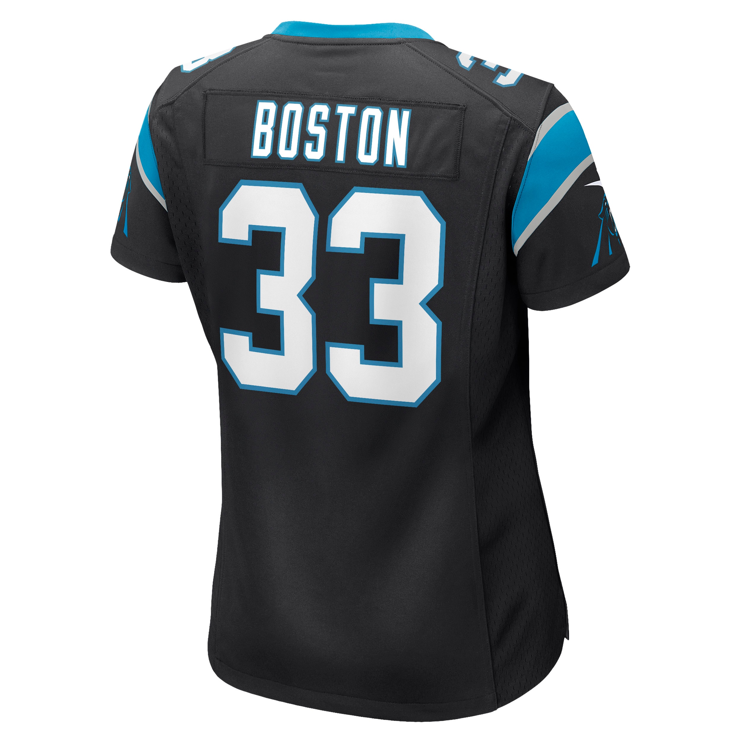 Women's Carolina Panthers Tre Boston Black Game Jersey JS6132 nicesnker - Image 3