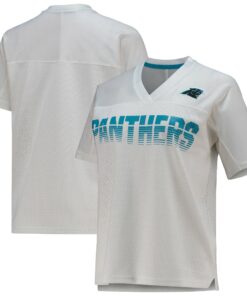Women's Carolina Panthers White Fan Jersey JS9735 nicesnker