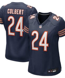 Women's Chicago Bears Adrian Colbert Navy Team Game Jersey JS9180 nicesnker