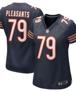 Women's Chicago Bears Austen Pleasants Navy Game Jersey JS5678 nicesnker