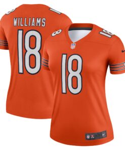 Women's Chicago Bears Caleb Williams Orange Alternate Legend Player Performance Top JS9880 nicesnker