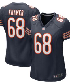 Women's Chicago Bears Doug Kramer Navy Game Player Jersey JS9795 nicesnker