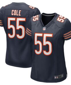 Women's Chicago Bears Dylan Cole Navy Game Jersey JS7365 nicesnker