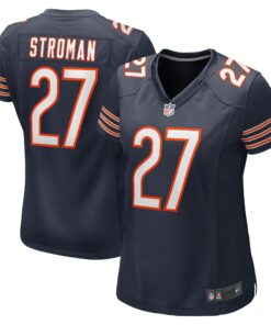 Women's Chicago Bears Greg Stroman Navy Team Game Jersey JS7467 nicesnker