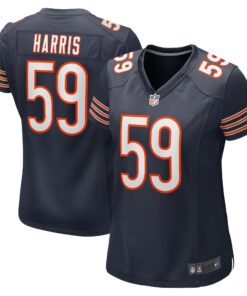 Women's Chicago Bears Jalen Harris Navy Team Game Jersey JS8758 nicesnker