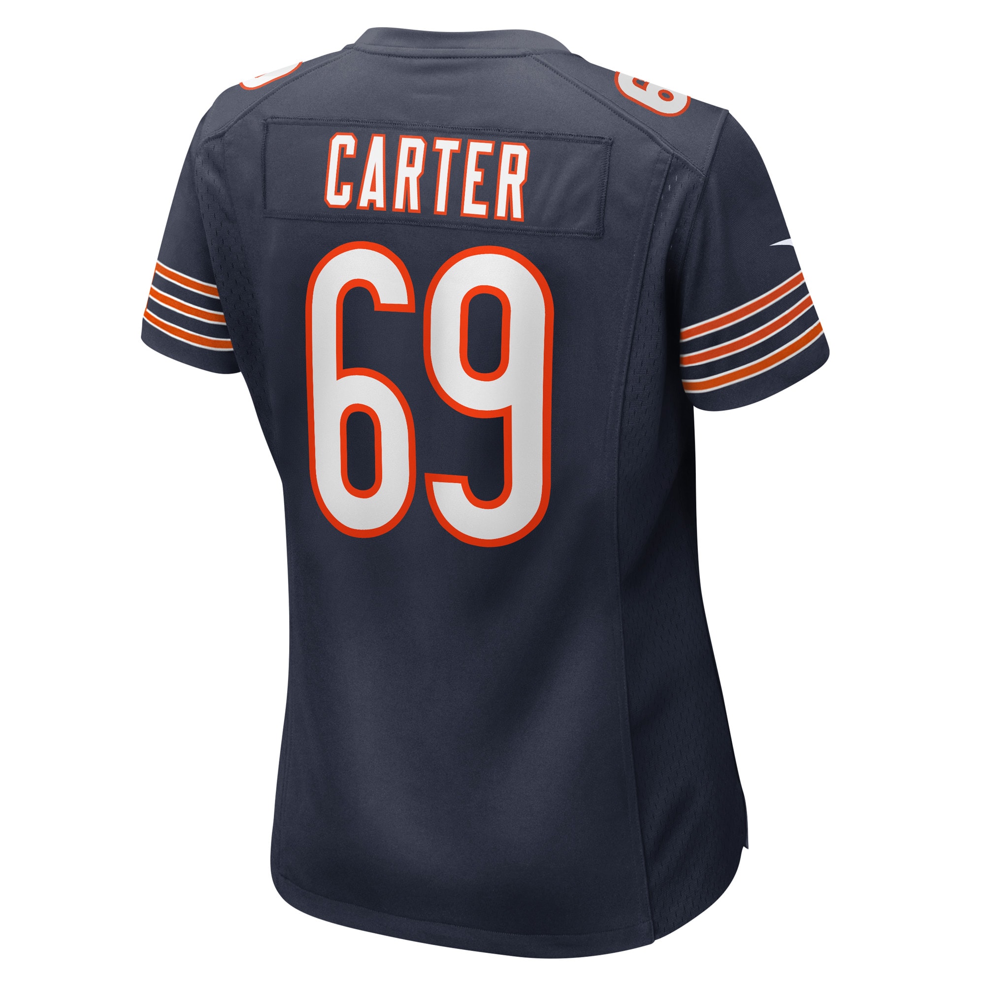Women's Chicago Bears Ja'Tyre Carter Navy Game Player Jersey JS2408 nicesnker - Image 3