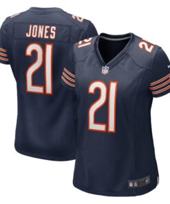 Women's Chicago Bears Jaylon Jones Navy Game Jersey JS7568 nicesnker