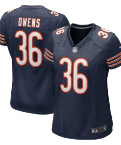 Women's Chicago Bears Jonathan Owens Navy Game Jersey JS8518 nicesnker