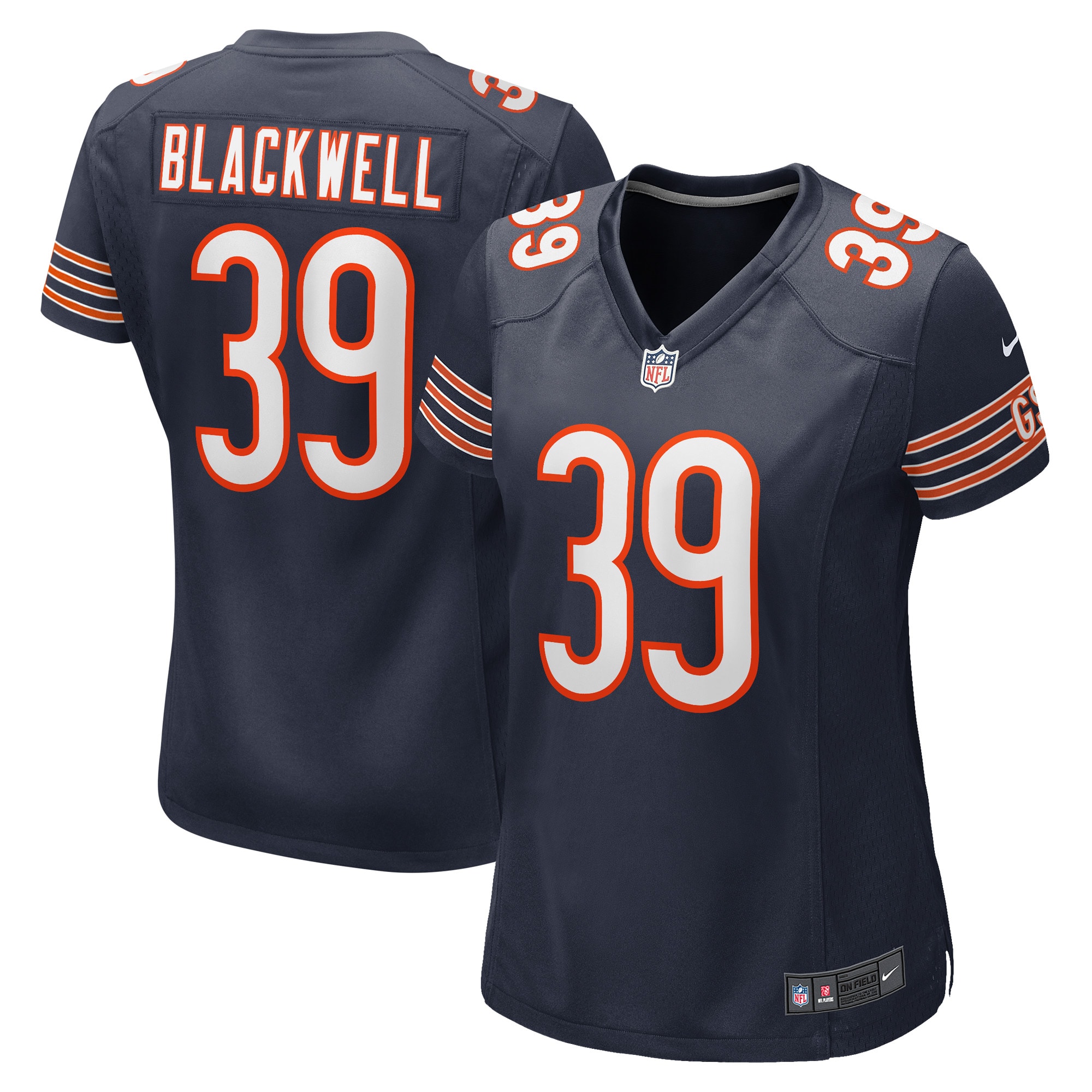 Women's Chicago Bears Josh Blackwell Navy Game Player Jersey JS9536 nicesnker