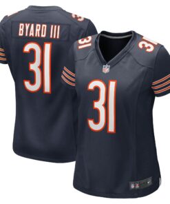 Women's Chicago Bears Kevin Byard III Navy Game Jersey JS1592 nicesnker