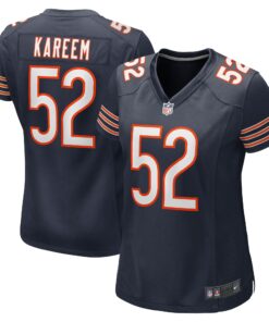 Women's Chicago Bears Khalid Kareem Navy Team Game Jersey JS8601 nicesnker
