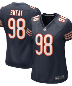 Women's Chicago Bears Montez Sweat Navy Game Jersey JS6502 nicesnker