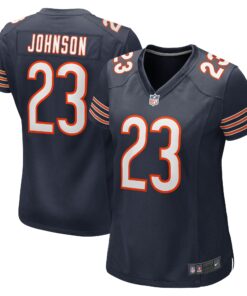 Women's Chicago Bears Roschon Johnson Navy Team Game Jersey JS9359 nicesnker